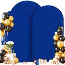Wedding Arch Cover (7.2FT, 6.6FT, 6FT) Set of 3 Arch Backdrop Spandex Cover for Birthday Party Baby Shower Ceremony Banquet Decoration (Royal Blue, 7.2FT,6.6FT,6FT)