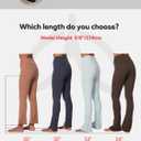 Sunzel High Waist Mini Flared Leggings for Women, Tummy Control Casual Flare Yoga Pants for Yoga Workout Gym (Black, S)