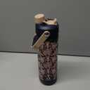 ENCOOL Insulated Water Bottle with Straw Stainless Steel Water Bottle, Leak-Proof, BPA-Free, Double Wall Vacuum Keeps Cold for 24 Hours for Sports, Travel, School (26 oz, Golden Aviary)