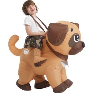 Blow Up Party Costume,Inflatable Costumes for Kids,Dog Inflatable Costume,Halloween Costumes for Boys Girls (7-10YRS)
