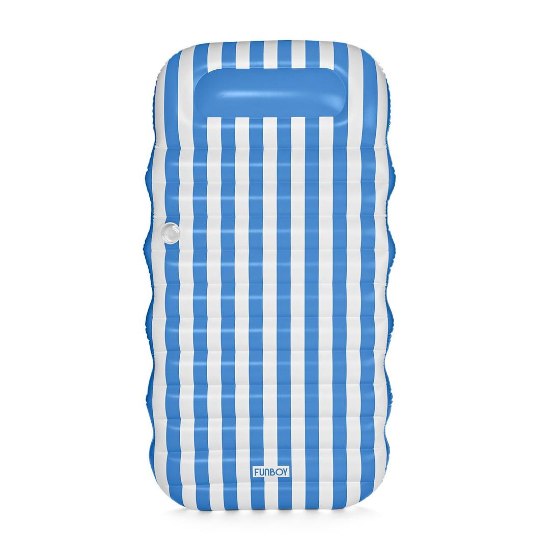 FUNBOY Blue & White Cabana Striped Pool Lounger Water Hammock