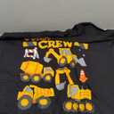Construction Crew Worker Excavator Shirt Toddler Boys Girls T-Shirt (Small, Black)