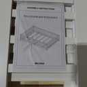 Full Size Floor Bed Frame with Slats and Safety Guardrail, Wood Full Size Montessori Floor Bed with Door and Fence, Easy Assemble Montessori Beds for Kids, Girls, Boys, White