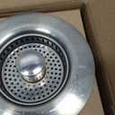 Kitchen Sink Drain Strainer 2 Pack, 304 Stainless Steel Pop Up Sink Stopper, Anti-Clogging Sink Drain Strainer for US Standard Kitchen Drain (SUS304 Brushed)