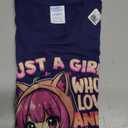 Just A Girl Who Loves Anime Ramen and Sketching Japan Anime T-Shirt, Small