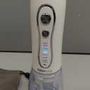 H2ofloss Water Dental Flosser Portable Dental Oral Irrigator with 5 Modes, 6 Replaceable Jet Tips, Rechargeable IPX7 Waterproof Teeth Cleaner for Home and Travel -300ml Detachable Reservoir (HF-6) (White)