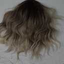 Brunette Blond Short Curly Hair Wig