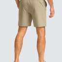 G Gradual Men's Casual Shorts 7" Lightweight Golf Shorts for Men Stretch with 3 Pockets Quick Dry Breathable Work Shorts (L)