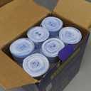 10 Gallon  Bags with Drawstring - 120 Count Heavy Duty 1.2 Mil Garbage Bags 38 Liter Unscented White Kitchen Bin Liners for Home & Office