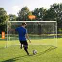 SPOYNAL 12x6 FT Soccer Goal for Backyard Training, Full-Size Portable Soccer Net with Heavy-Duty X Structure & Carry Bag, All-Weather Outdoor Soccer Goals for Teens and Adults