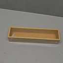 guiogc Silverware Drawer Organizer, Utensil Organizer, Bamboo Storage Box Wood Tray for Drawer 1 Pack