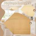 Feifeiya 15 Pcs Trash Compactor Bags for Kitchen with 15 Pcs Adhesive Sealing Strips Heavy Duty Kraft Paper Waste Bags with Leak Proof Liner Fits 15 Inch Rectangular Trash Compactor