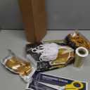 Grand Opening Ribbon Cutting Ceremony Kit Grand Opening Banner Decorations with 10'' Scissors 40 Pcs Balloons Satin Ribbon Bows and More Supplies for Business Events(Black Gold)