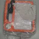 5X 10X Full Page Magnifying Glass for Reading, Rechargeable with 48 Adjustable LED Lights & 3 Light Modes, Comfort-Grip & Lightweight Handheld Magnifier for Seniors, Reading Aid, Low Vision(Orange)