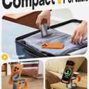 3 in 1 Charging Station Compatible with MagSafe Charger, Qi2.2 25W Magnetic Wireless Charger with Night Light, Foldable Charging Stand for iPhone 17/16/15/14/13/12, Apple Watch, AirPods (45W Adapter)