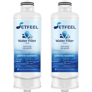 DA97-17376B Water Filter for Samsung Refrigerator Rs27t5200sr Rs22t5201sr rf28r7201sr Rf27t5201sr Rf29a9671sr Haf-qin/exp rf27t5241sr rf28t5001sr rf27t5201sg rf28r7351sr, 2 Pack