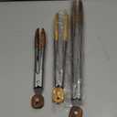 3 Pack Wooden Tongs for Cooking (9", 12", 16")  Locking Wooden Tongs with Non-Slip Handles & Hanging Hole, Wood Tip Serving Tongs for BBQ, Salad & Grilling (9+12+16 Inch)