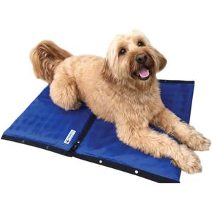 CoolerDog Hydro Cooling Mat 2 Pack for Dogs Dog Cooling Mat & Cooling Pad for Hot Weather Triple Layer Cooling with Ice Sheet & Water Cushion (23" x 18" Each)