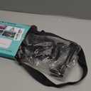 Oraben Clear Tote Bag Clear Bag Stadium Approved 12x6x12 Stadium Bag for Work, Sports Games,Gym (Black)