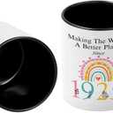 100th Birthday Coffee Mug For Women, Turning 100 Year Old Birthday Gifts for Her, 1925 100th Gifts Black Handle 11OZ Coffee Cups for Mom Grandma Aunt Sister Coworker Friend Wife(100 Birthday)