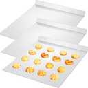 3 Pcs Large Flat Cookie Baking Sheets 13 x 16 Inch Aluminum Cookie Sheet Flat Insulated Baking No Edges Pans Pan Tray for Oven Bake Cooking