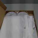 Reinforced Cat Screen Door,Fits Door Opening Size 36''x 84'',Thickened Cat Resistant Mesh Screen Door for Living Room,Kitchen,Bedroom,Cat Proof Screen with Zipper Closure. (U-Type,White)