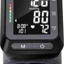 Wrist Blood Pressure Monitor - Automatic Blood Pressure Cuff for Home Use, Digital BP Monitor Wrist with Large Backlit Display, BP Cuff Wrist for Adults, 2x60 Memory, Fits 5.3"-8.5"