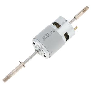 RS775 DC Motor 12V 3000RPM Dual Output Long Shaft Fan Motor, High Torque Low Noise Motor Replacement