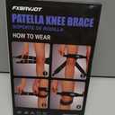 Knee Brace Patellar Tendon Support Strap for Women, Knee Pain Relief Adjustable Neoprene Knee Strap for Fitness, Excercise (Black, Large)