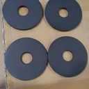 Fitvids 1 Inch Standard Barbell Weight Plates, 2.5 LB to 45 LB Plates for Home Gym Strength Training, Deep Grip Edge