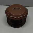 Kingsyard Bluebird Feeders for Outdoors Hanging, All Metal, Cage Bird Feeder with Tray, Squirrel Proof & Weatherproof, Easy to Refill & Clean (Brown)