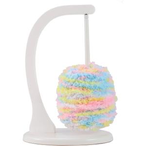 Magnetic Yarn Holder Spinner for Crocheting and Knitting  Durable Molded Plastic Yarn Organizer for Crochet Supplies and Yarn Storage, Smooth Rotation BaseCream White