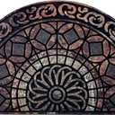 ANDSTAR 18x30 Inch Welcome Doormat, Non-Slip Heavy Duty Rubber Back, Low Profile Indoor Outdoor Entryway Rug for Home, Garage, Patio, Front Door Decor(1 Pc) (1'6" x 2'6" (Rectangular), Boho Pattern Texture)