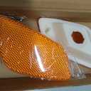 Left+Right Front Fender Side Marker Lights Lamps Assembly Compatible with 1997-2006 Jeep Wrangler TJ Marker Turn Signal Parking Lights Lamps Housing 55155629AC 55155628AC(Amber Lens)