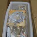 2-Lights Empire Crystal Wall Sconce Light for Living Room Dining Room Bathroom Vanity Mirrors Hallway Bedroom Closet Stairway (Gold)