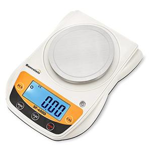Bonvoisin Digital Lab Scale 600g x 0.01g Precision Electronic Scale LCD Display Analytical Balance Jewelry Scale Scientific Scale 0.01g Accuracy. smuging and fingerprints on screen and plate.