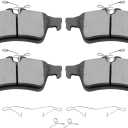 ECCPP Rear Brake Pads 4pcs Ceramic Disc Brake Pad Set Fit For Ford; For Mazda; For Jaguar; For Volvo; For Saab; For Chevrolet; For Saturn; For Pontiac