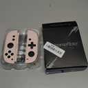 eXtremeRate DIY Replacement Shell (D-Pad Ver) Buttons for Joycon 2, Custom Full Set Housing + Decorative Strips + Middle Bracket + Buttons for Nintendo Switch 2 - Deluxe Version - Cherry Blossoms Pink