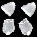 100PCS Kitchen Sink Beam Strainer Set 9x6cm White Disposable Kitchen Bathroom Sink Outlet Dishwashing Drain Outlet Anti Clogging Cleaning Floor Drain Screen