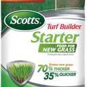 Scotts Turf Builder Starter Food for New Grass, 15 lb. - Lawn Fertilizer for Newly Planted Grass, Also Great for Sod and Grass Plugs - Covers 5,000 sq. ft.