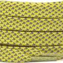 2 x DELELE 2 Pairs Reflective Shoelace Flat Safety Laces for Shoes Sneakers Boots (39 inch (100CM), 17 Yellow)