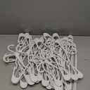 Sharpty Plastic Hangers Clothes Hangers for Clothing, Closet, Coats & Shirts - Durable, Thick, Tough & Space Saving - for Everyday Standard Use, Room Essentials & Basics - 25 Pack - White