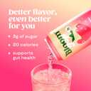 Bloom Pop Prebiotic Soda 12 Pack, Strawberry Cream Flavor, 12oz Cans | Prebiotic Soda for Gut Health, Low Calorie Soda, No Caffeine, Healthy Soft Drink Alternative (EXP 10/31/26)