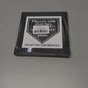 Potty Humor Bathroom Wall Sign, Rustic Restroom Sign, Wood Plaque for Men's Bathroom Decor, 5.9x5.9x0.7 inches (black)