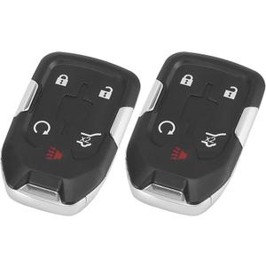 X AUTOHAUX 2pcs HYQ1AA 315MHz Replacement Keyless Entry Remote Start Smart Proximity Smart Key Fob for GMC Terrain 2018 2019 2020 2021 2022 13584502 5 Key Button with Door Key