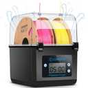 Comgrow 3D Printer Filament Dryer Box, Comgrow 3D Filament Storages, Keeping Filaments Dry During 3D Printing, Compatible with 1.75mm/2.85mm PLA ABS Material, Filament Dehydrator, Spool Holder (Transparent)