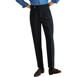 CHOKMAR Naples Style Men's Pants  (33W x 29L, Black)