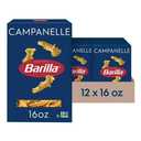 Barilla Campanelle Pasta, 16 oz. Box (Pack of 12) - Non-GMO, Made with Durum Wheat Semolina - Kosher Certified, Best By: MAY 01, 2028