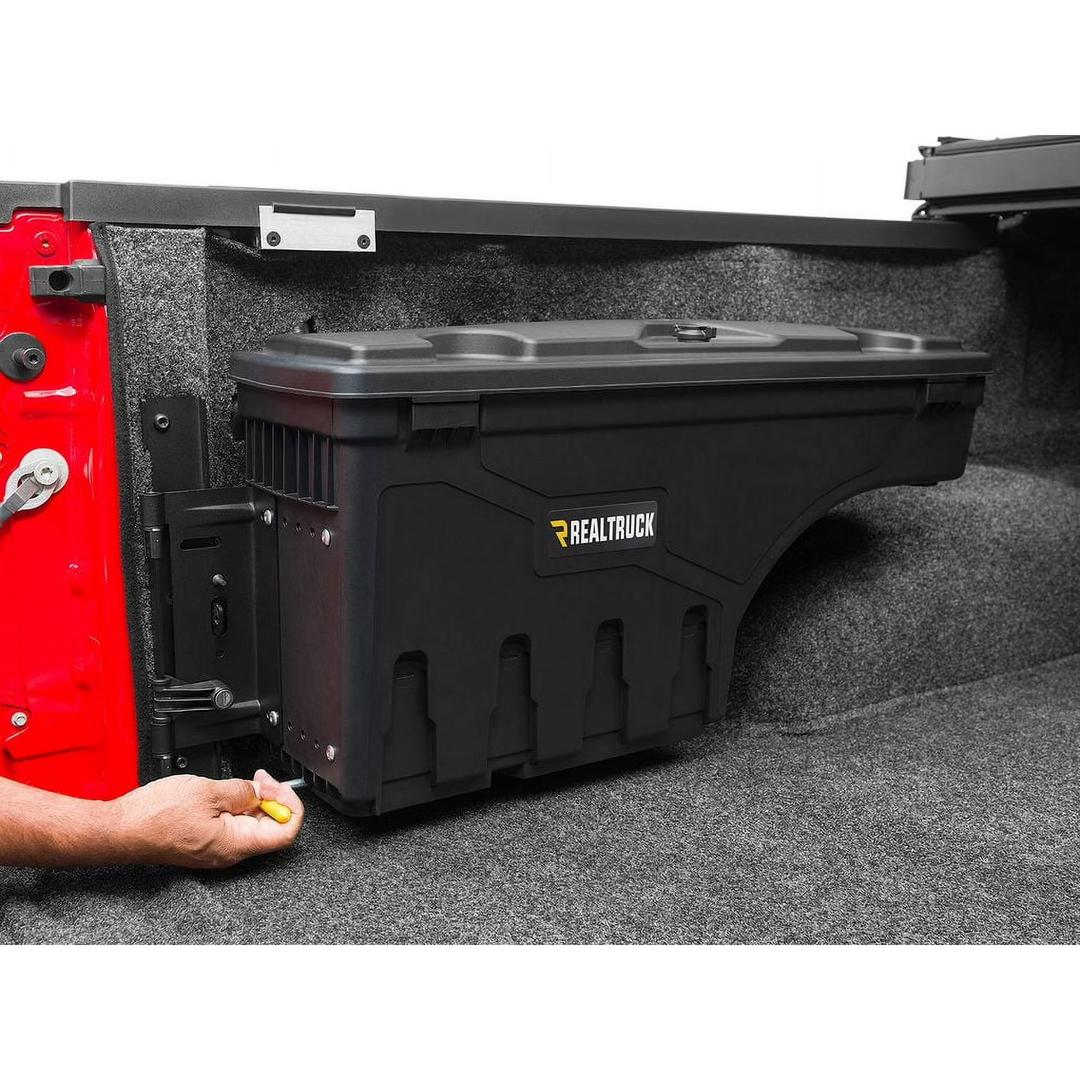 RealTruck UnderCover Swing Case Truck Bed Toolbox Fits 2002-2023 Dodge Ram 1500, 2003-20 2500/3500, Drivers Side (Without RamBox)