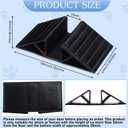Geelin 6 Pcs Pet Gate Support Feet Freestanding Dog Gates Stabilizer Feet Plastic Triangle Reinforcement Fitting Dog Panel for Configurable Isolation Fence Free Standing Pet Gate Fence, Black